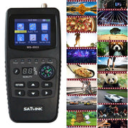 SATLINK WS6933 Portable Digital Satellite Finder Meter, 2.1 inch LCD Colour Screen, DVB-S2/S Signal Pointer(US Plug)