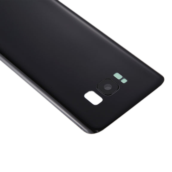 For Galaxy S8 / G950 Battery Back Cover with Camera Lens Cover & Adhesive (Black)