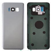 For Galaxy S8 / G950 Battery Back Cover with Camera Lens Cover & Adhesive (Silver)