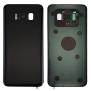 For Galaxy S8+ / G955 Battery Back Cover with Camera Lens Cover & Adhesive (Black)