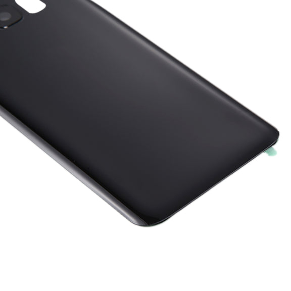 For Galaxy S8+ / G955 Battery Back Cover with Camera Lens Cover & Adhesive (Black)