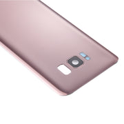 For Galaxy S8+ / G955 Battery Back Cover with Camera Lens Cover & Adhesive (Rose Gold)