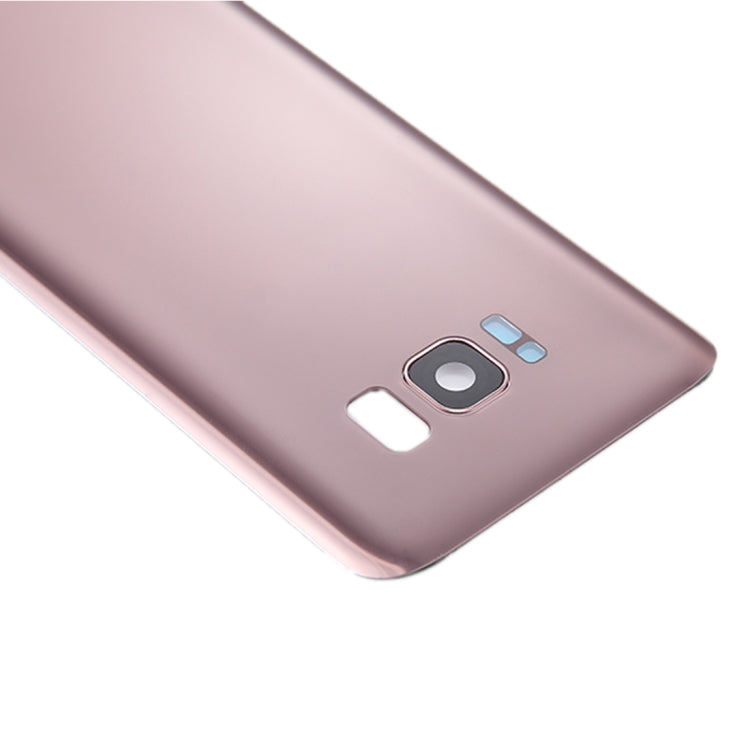 For Galaxy S8+ / G955 Battery Back Cover with Camera Lens Cover & Adhesive (Rose Gold)