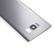 For Galaxy S8+ / G955 Battery Back Cover with Camera Lens Cover & Adhesive (Silver)