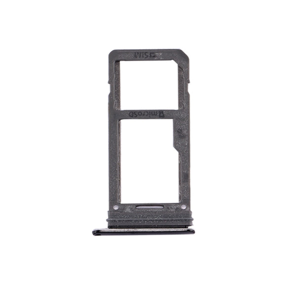 For Galaxy S8 SIM Card Tray + Micro SD Tray (Black)