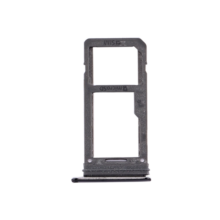 For Galaxy S8 SIM Card Tray + Micro SD Tray (Black)