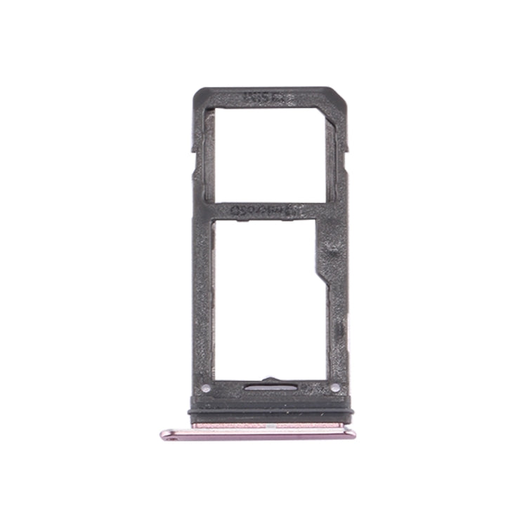 For Galaxy S8 SIM Card Tray + Micro SD Tray (Pink)