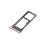 For Galaxy S8 SIM Card Tray + Micro SD Tray (Pink)