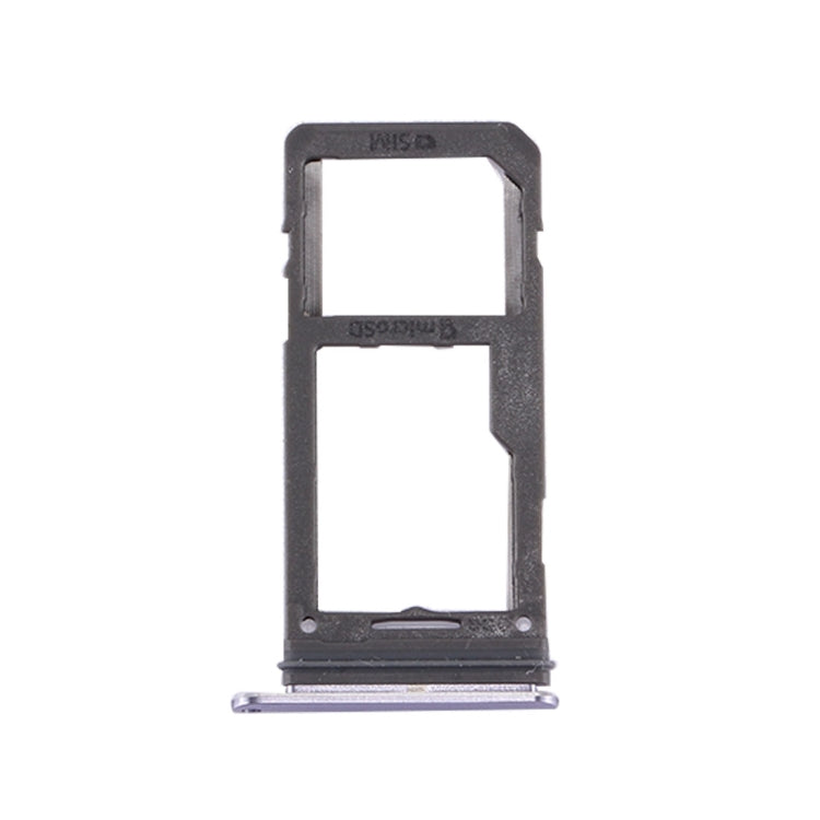 For Galaxy S8 SIM Card Tray + Micro SD Tray (Orchid Gray)