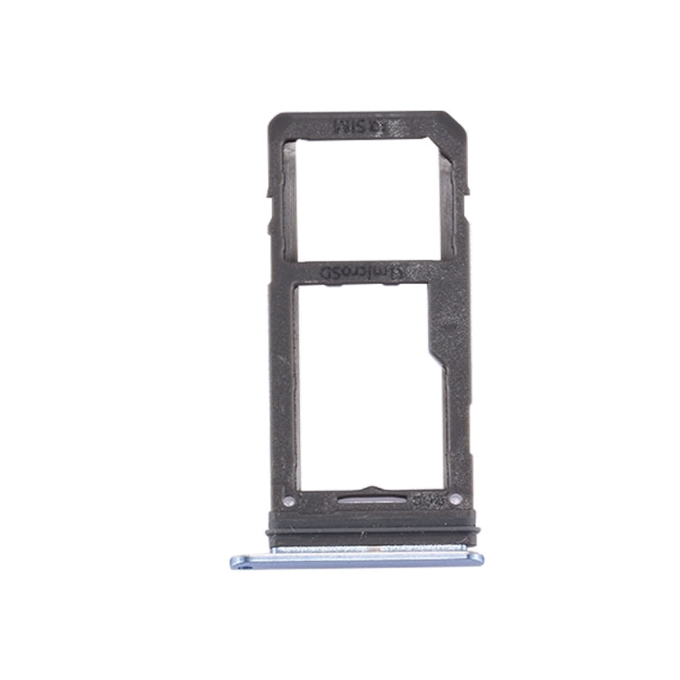 For Galaxy S8 SIM Card Tray + Micro SD Tray (Blue)