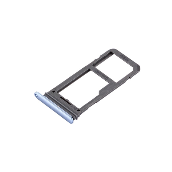 For Galaxy S8 SIM Card Tray + Micro SD Tray (Blue)
