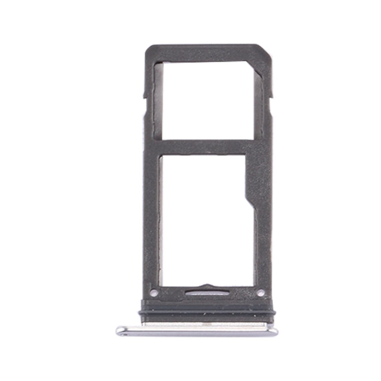 For Galaxy S8 SIM Card Tray + Micro SD Tray (Silver)