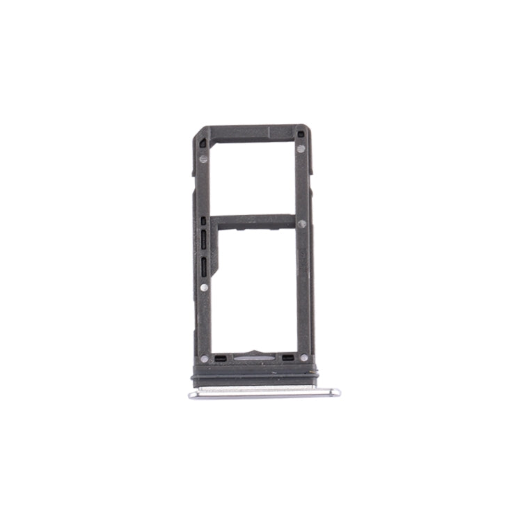 For Galaxy S8 SIM Card Tray + Micro SD Tray (Silver)