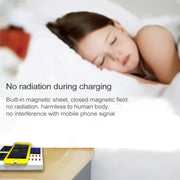 YC-CDA10W 10W Multi Port USB Intelligent Digital Display Fast Charging Wireless Charger, UK Plug