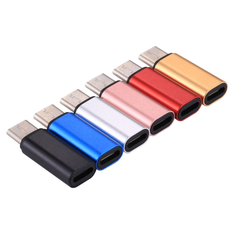 8 Pin Female to USB-C / Type-C Male Metal Shell Adapter(Red)