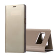 For Galaxy Note 8 Electroplating Mirror Horizontal Flip Leather Case with Sleep / Wake-up & Holder Function(Gold) - Galaxy Phone Cases by PMC TechLife | Online Shopping South Africa | PMC TechLife