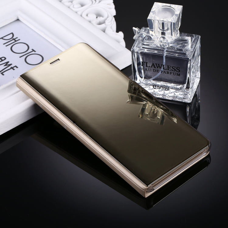 For Galaxy Note 8 Electroplating Mirror Horizontal Flip Leather Case with Sleep / Wake-up & Holder Function(Gold)