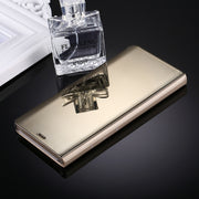 For Galaxy Note 8 Electroplating Mirror Horizontal Flip Leather Case with Sleep / Wake-up & Holder Function(Gold)