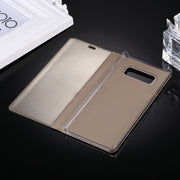 For Galaxy Note 8 Electroplating Mirror Horizontal Flip Leather Case with Sleep / Wake-up & Holder Function(Gold)