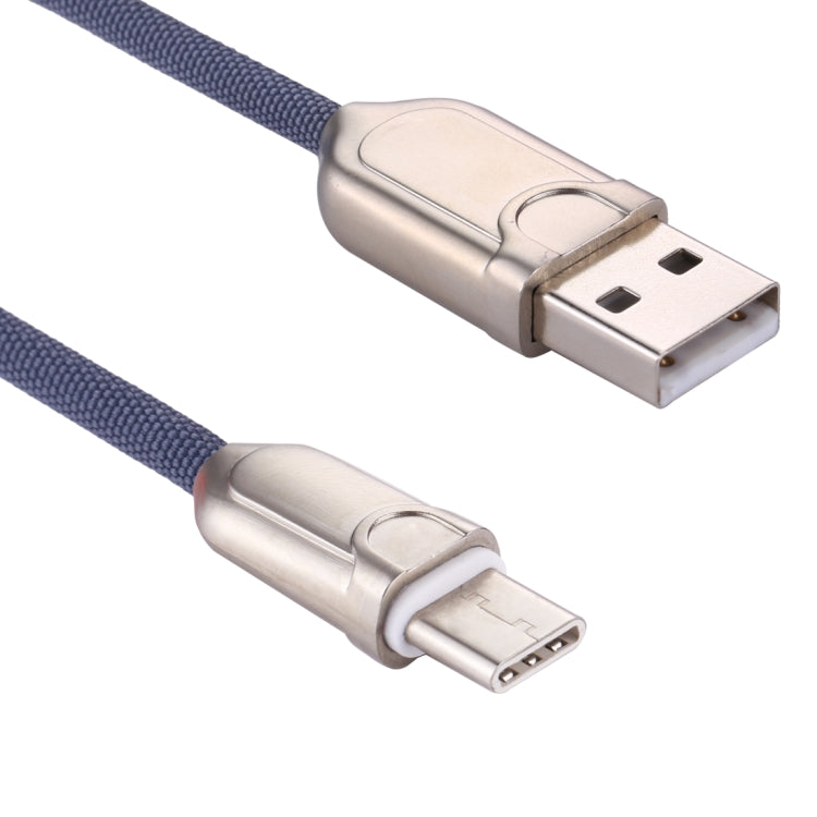1m 2A USB-C / Type-C to USB 2.0 Data Sync Quick Charger Cable(Blue)
