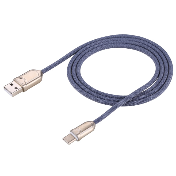 1m 2A USB-C / Type-C to USB 2.0 Data Sync Quick Charger Cable(Blue)