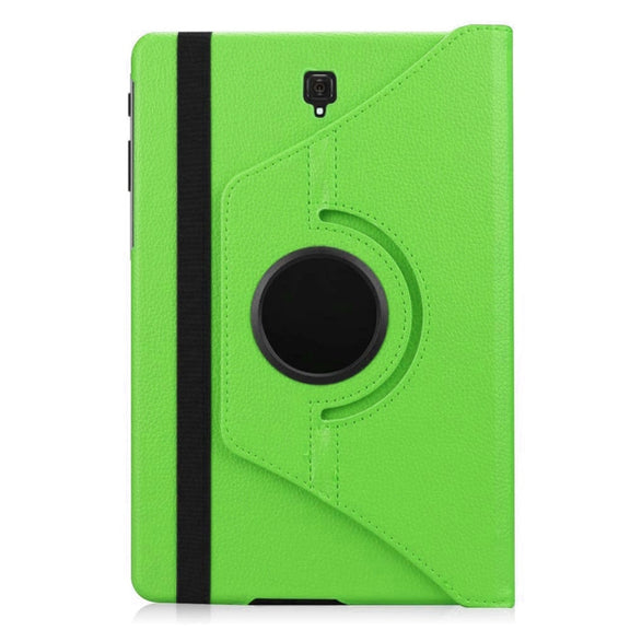 Litchi Texture Horizontal Flip 360 Degrees Rotation Leather Case for Galaxy Tab S4 10.5 T830 / T835, with Holder (Green)