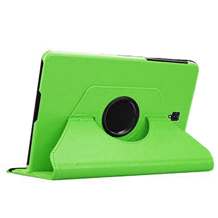 Litchi Texture Horizontal Flip 360 Degrees Rotation Leather Case for Galaxy Tab S4 10.5 T830 / T835, with Holder (Green)