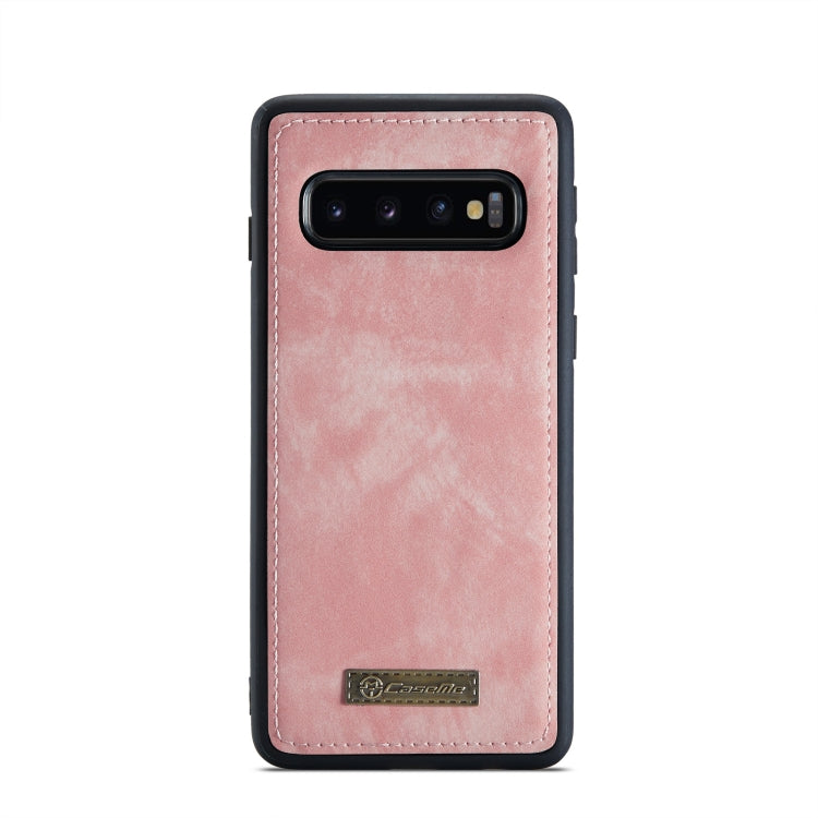 For Samsung Galaxy S10 CaseMe-008 Detachable Multifunctional Flip Leather Phone Case (Pink)