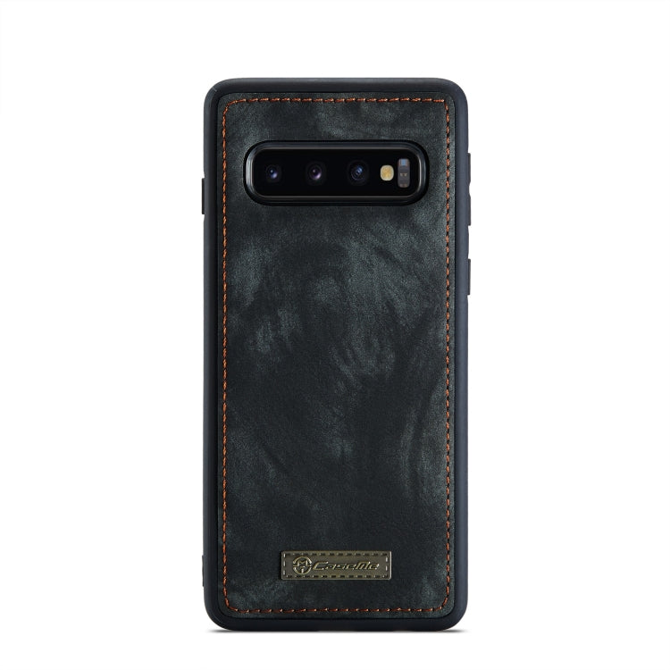 For Samsung Galaxy S10+ CaseMe-008 Detachable Multifunctional Flip Leather Phone Case(Black)