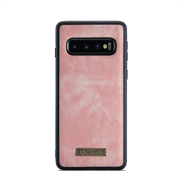 For Samsung Galaxy S10+ CaseMe-008 Detachable Multifunctional Flip Leather Phone Case(Pink)