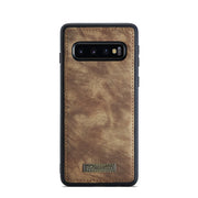 For Samsung Galaxy S10+ CaseMe-008 Detachable Multifunctional Flip Leather Phone Case(Brown)