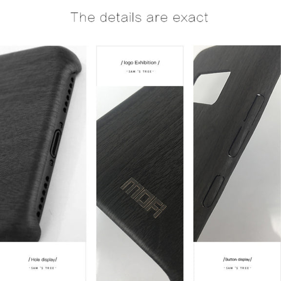MOFI for Galaxy S8 Wood Texture TPU Protective Back Cover Case(Brown)