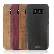 MOFI for Galaxy S8 Wood Texture TPU Protective Back Cover Case(Brown)