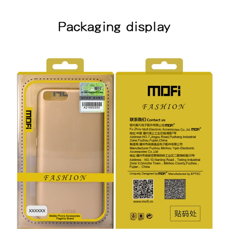 MOFI Frosted PC Ultra-thin Full Coverage Case for Galaxy A30 (Gold)