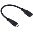 20cm USB-C / Type-C 3.1 Male to USB-C / Type-C Female Connector Adapter Cable(Black) - USB-C & Type-C Cable by PMC TechLife | Online Shopping South Africa | PMC TechLife | Buy Now Pay Later Mobicred