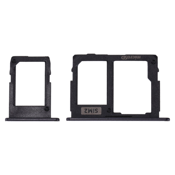 SIM Card Tray + Micro SD Card Tray for Galaxy J3 (2017) Single SIM / J330 & J5 (2017) Single SIM / J530 & J7 (2017) Single SIM / J730 (Black)