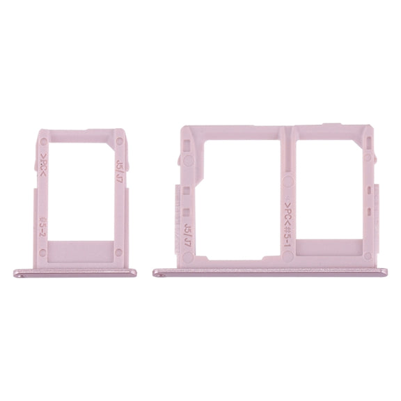 SIM Card Tray + Micro SD Card Tray for Galaxy J3 (2017) Single SIM / J330 & J5 (2017) Single SIM / J530 & J7 (2017) Single SIM / J730 (Rose Gold)