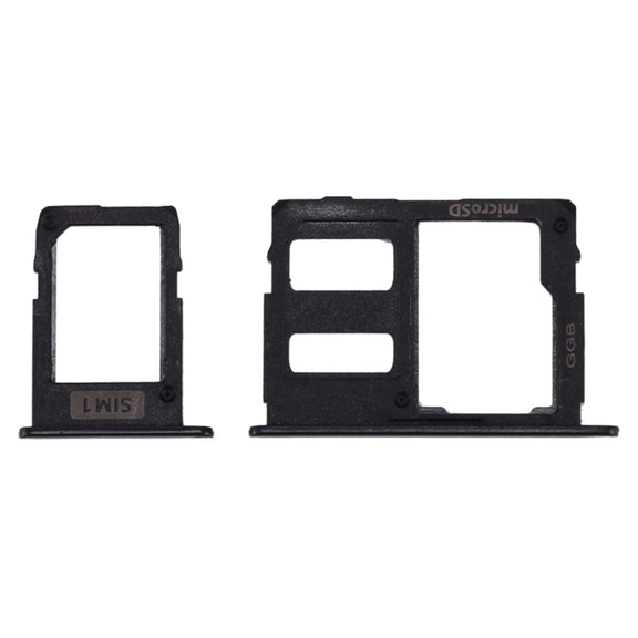 SIM Card Tray + Micro SD Card Tray for Galaxy J3 (2017) Single SIM / J330 & J5 (2017) Single SIM / J530 & J7 (2017) Single SIM / J730 (Black)