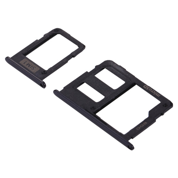 SIM Card Tray + Micro SD Card Tray for Galaxy J3 (2017) Single SIM / J330 & J5 (2017) Single SIM / J530 & J7 (2017) Single SIM / J730 (Black)