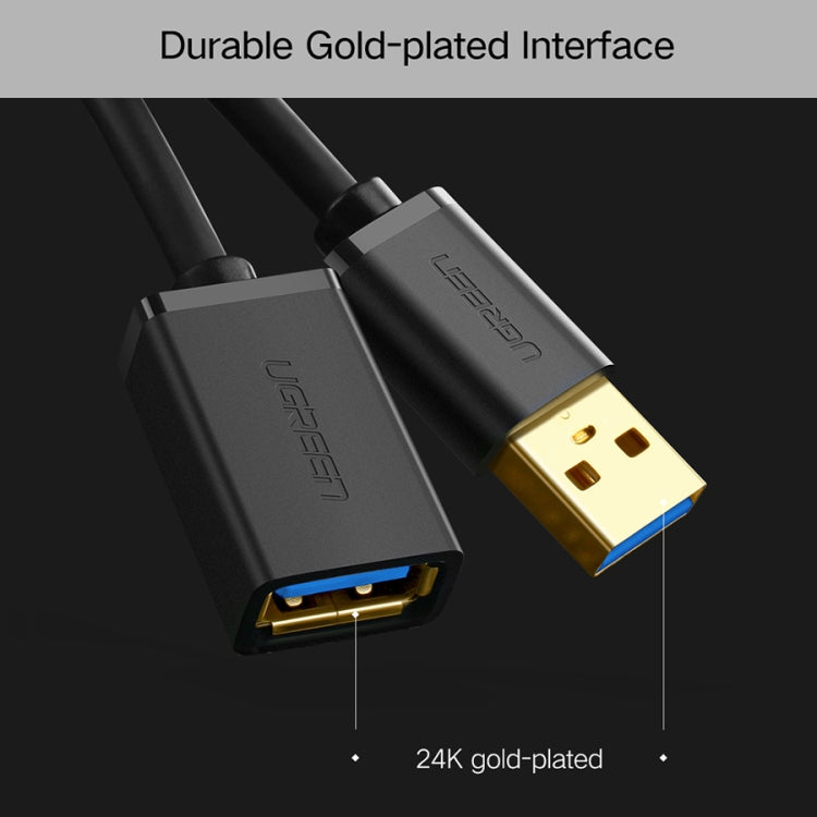 Ugreen 1m USB 3.0 Male to Female Data Sync Super Speed Transmission Extension Cord Cable