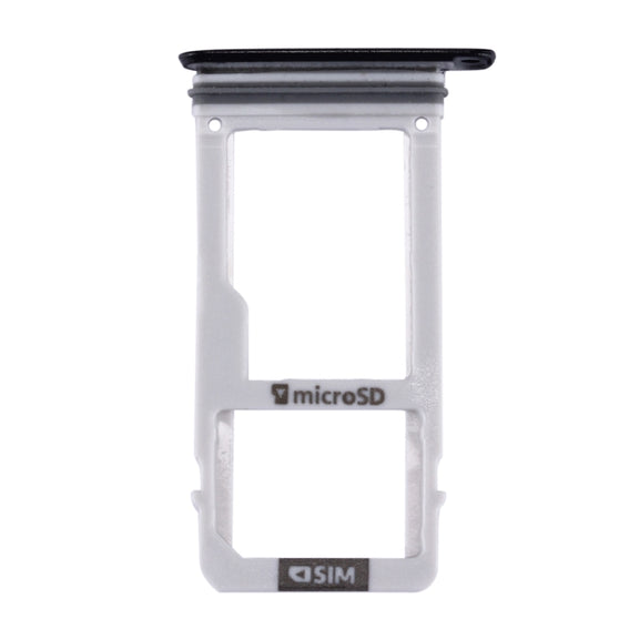 For Galaxy A3 (2017) / A320 SIM Card Tray + Micro SD Card Tray (Black)