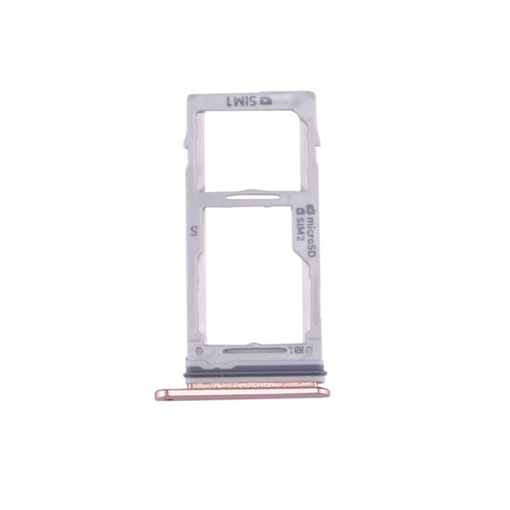 For Galaxy S9+ / S9 SIM & SIM / Micro SD Card Tray(Rose Gold)