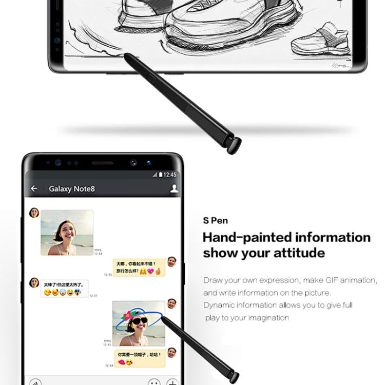 For Galaxy Note 8 / N9500 Touch Stylus S Pen(Pink)