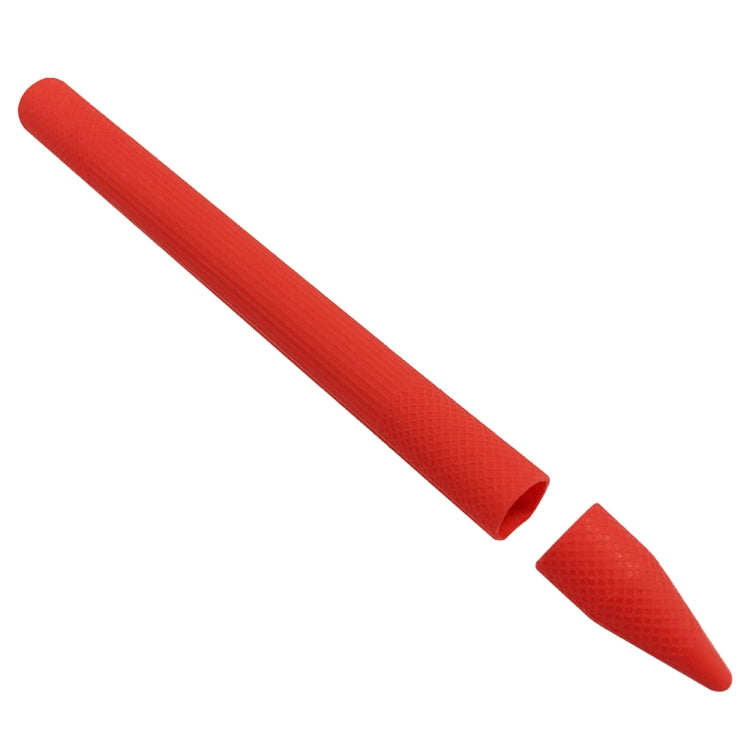 Stylus Pen Silica Gel Protective Case for Microsoft Surface Pro 5 / 6 (Red)