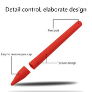 Stylus Pen Silica Gel Protective Case for Microsoft Surface Pro 5 / 6 (Red)