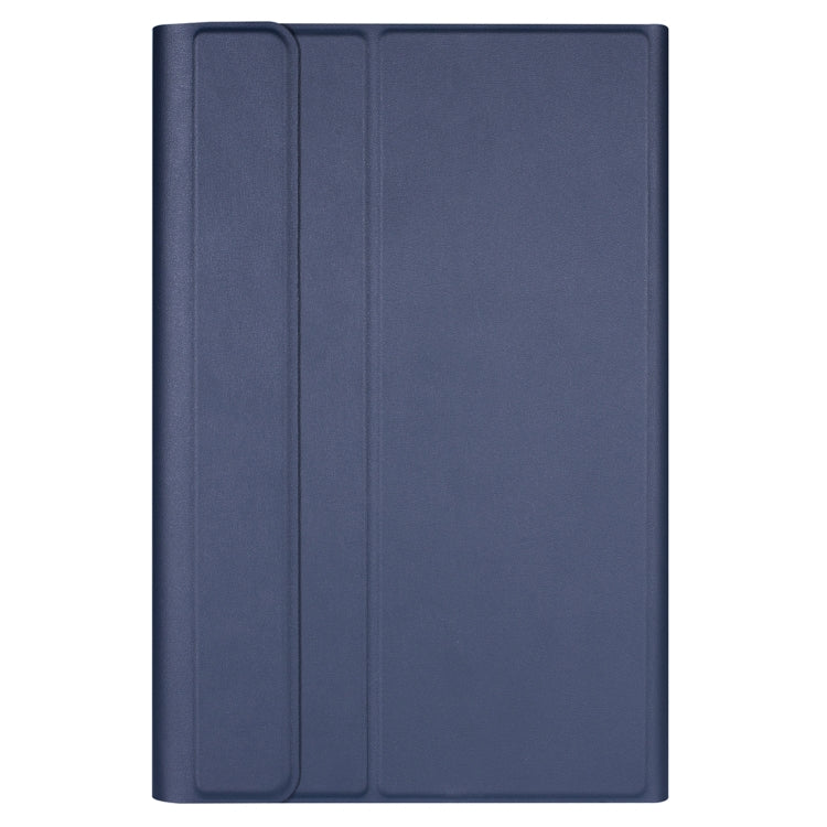 DY510D Colorful Lighting Detachable Plastic Bluetooth Keyboard Tablet Case for Samsung Galaxy Tab A 10.1 (2019) T510 / T511, with Holder (Sapphire Blue)