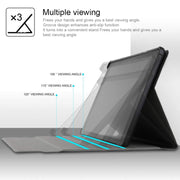 Ultra-thin Detachable Magnetic Bluetooth Keyboard Leather Tablet Case for Galaxy Tab A 8.0 2019 P200 / P205, with Holder(Black)