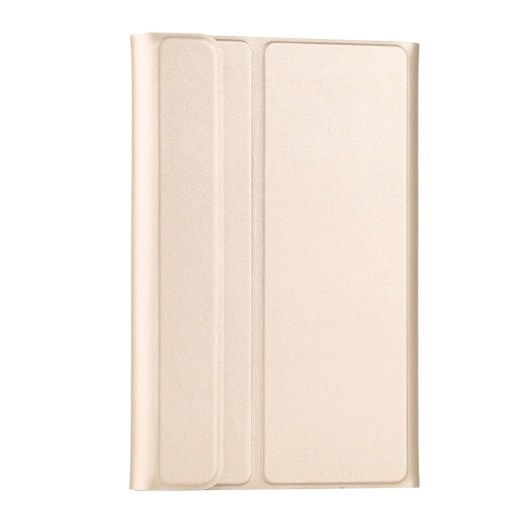 Ultra-thin Detachable Magnetic Bluetooth Keyboard Leather Tablet Case for Galaxy Tab A 8.0 2019 P200 / P205, with Holder(Gold)