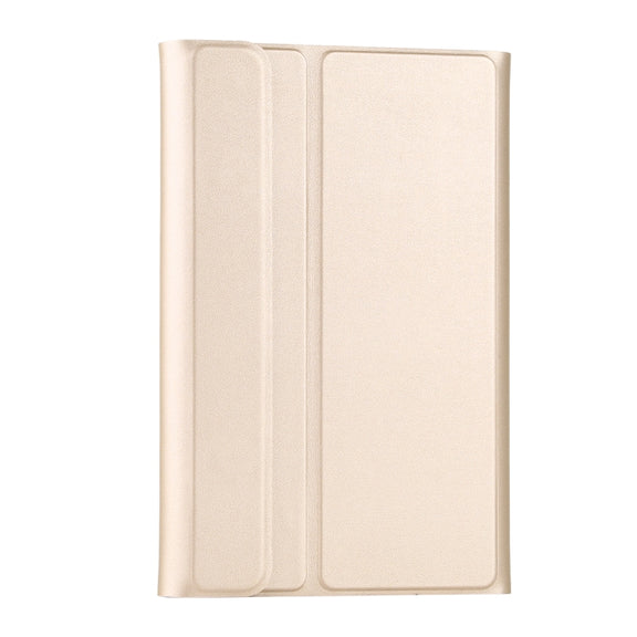 Ultra-thin Detachable Magnetic Bluetooth Keyboard Leather Tablet Case for Galaxy Tab A 8.0 2019 P200 / P205, with Holder(Gold)