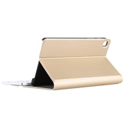 Ultra-thin Detachable Magnetic Bluetooth Keyboard Leather Tablet Case for Galaxy Tab A 8.0 2019 P200 / P205, with Holder(Gold)